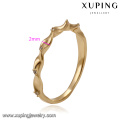 14164 Fashion jewelry elegant diamond zircon ring, latest 18k gold color ring designs for girls